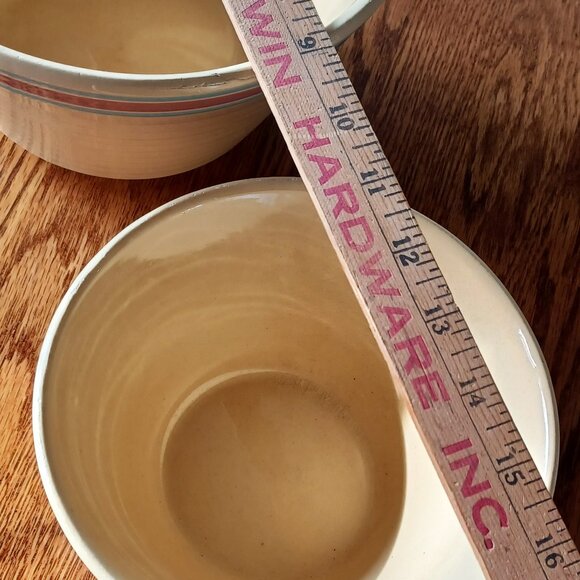 WATT USA Pottery Two Yellow-ware Beehive Bowls #7 & #9 - Picture 7 of 7